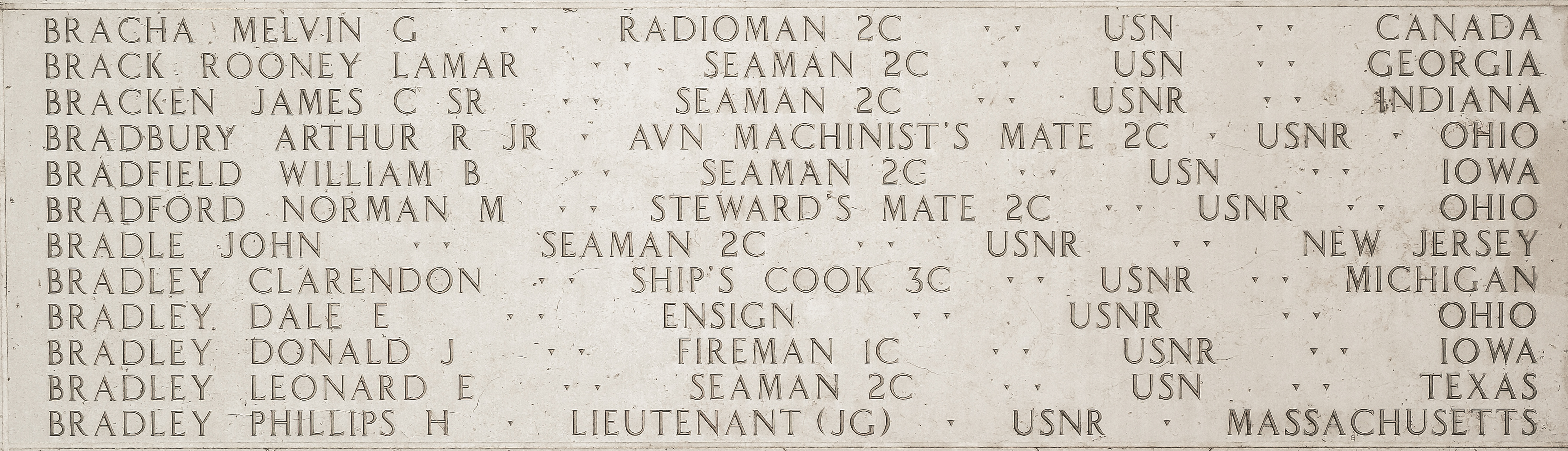 Clarendon  Bradley, Ship's Cook Third Class